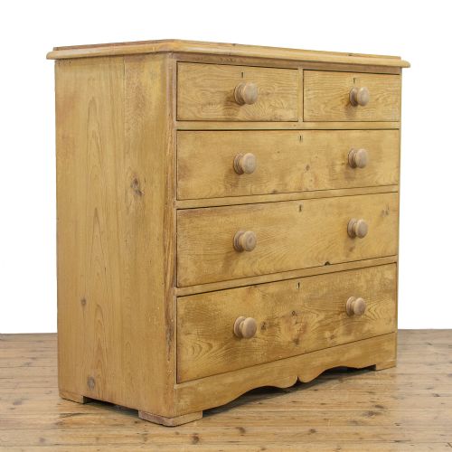 fig 1. Victorian Antique Pine Chest of Drawers