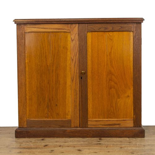 fig 1. Antique Oak Two Door Cupboard