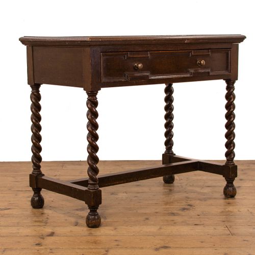 Jacobean Revival Antique Oak Side Table