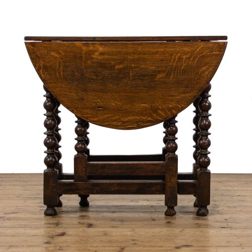 fig 2. Small 18th Century Antique Oak Gateleg Table