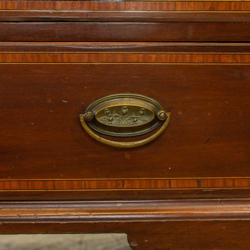 GEORGIAN ANTIQUE MAHOGANY BUREAU - ADDITIONAL PHOTO 14