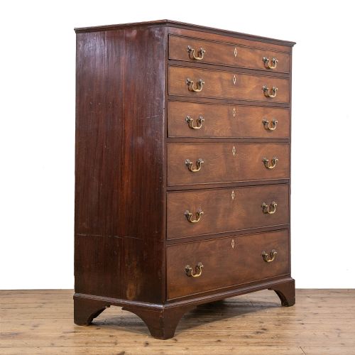 fig 1. 18th Century Antique Mahogany Chest of Drawers