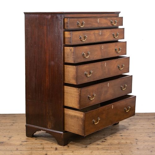 fig 2. 18th Century Antique Mahogany Chest of Drawers