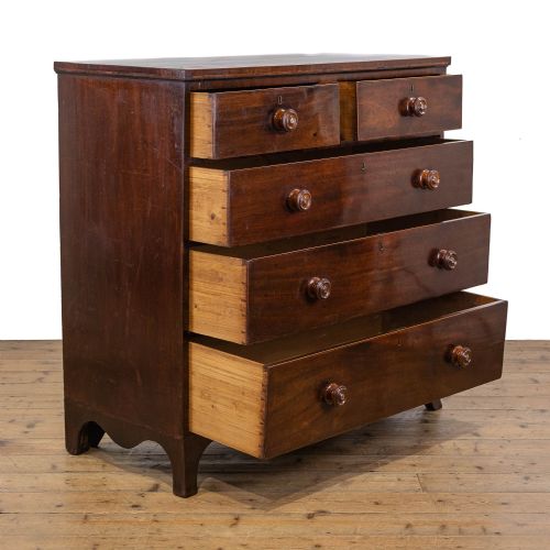 fig 1. 18th Century Antique Mahogany Inlaid Chest of Drawers