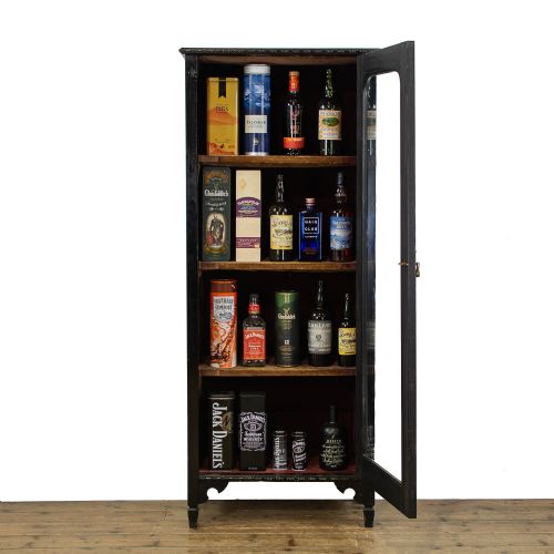 fig 1. Victorian Ebonised Glass Display Cabinet