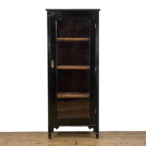 Victorian Ebonised Glass Display Cabinet