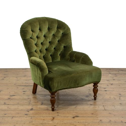 Antique Button Back Armchair