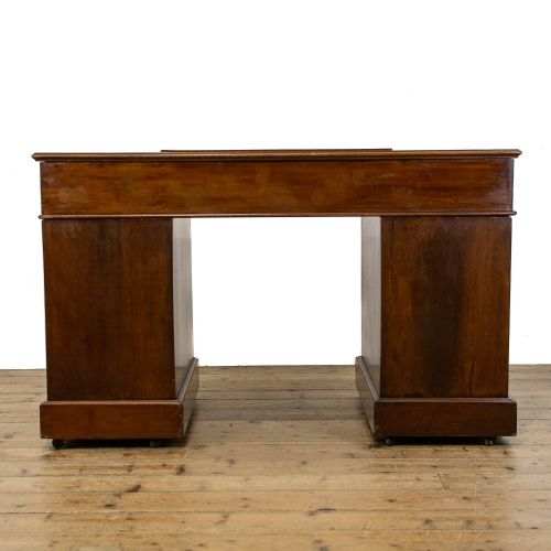 fig 1. Antique Mahogany Pedestal Desk