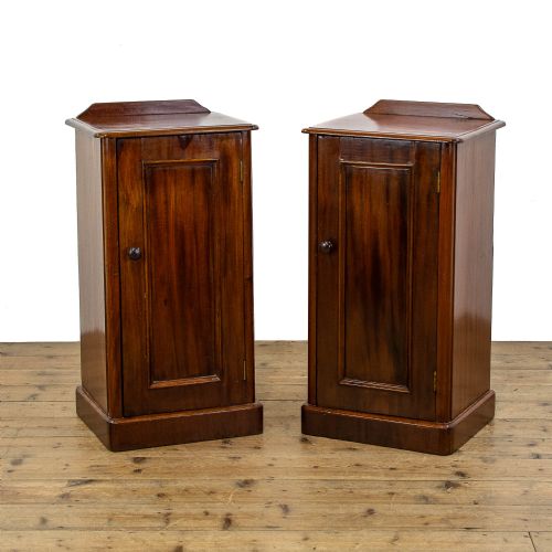 Pair of Antique Mahogany Bedside Cupboards