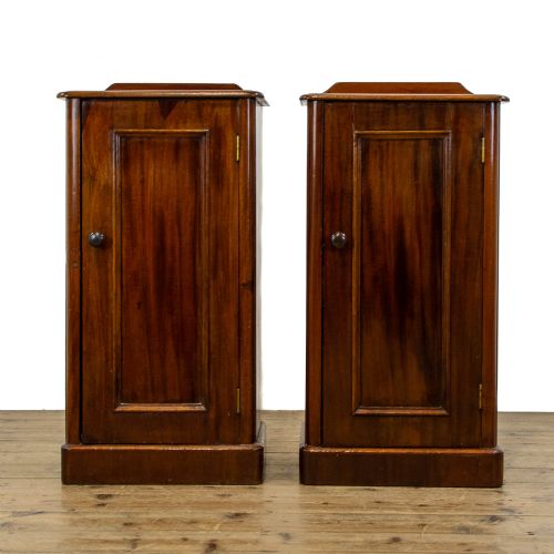 fig 1. Pair of Antique Mahogany Bedside Cupboards