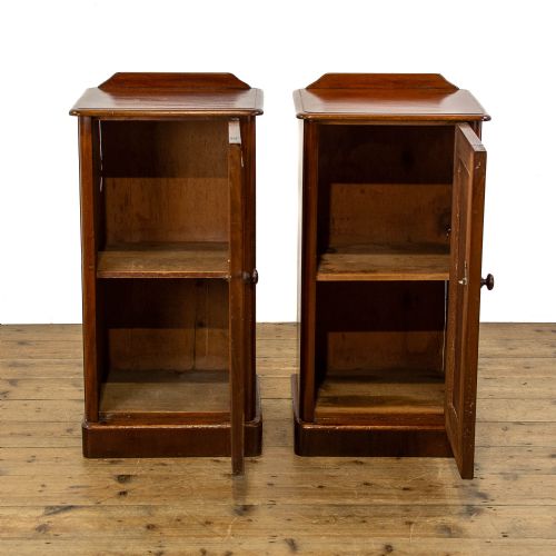 fig 2. Pair of Antique Mahogany Bedside Cupboards