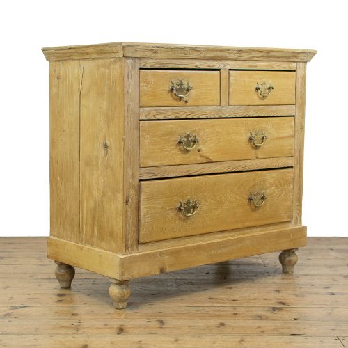fig 1. Edwardian Antique Pine Chest of Drawers