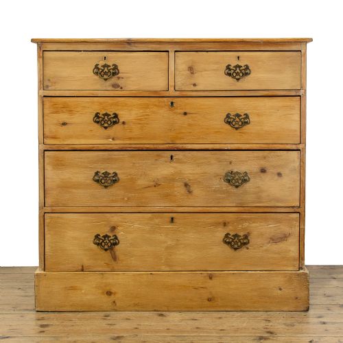 fig 1. Antique Pine Chest of Drawers