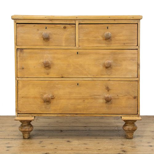 Antique Stripped Pine Chest of Drawers
