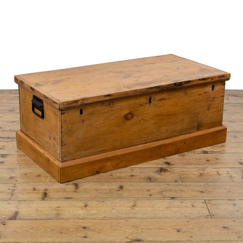 Victorian Antique Pine Trunk
