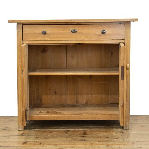 fig 1. Stripped Pine Antique Side Cupboard