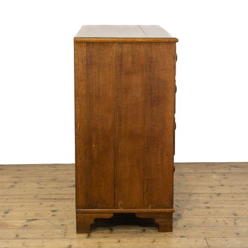 fig 3. 19th Century Antique Pale Oak Chest of Drawers