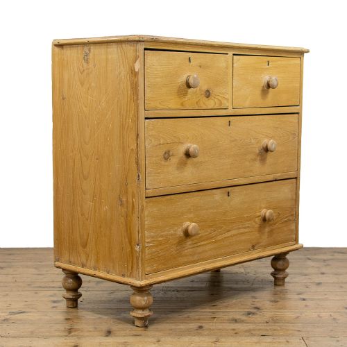 fig 1. Antique Stripped Pine Chest of Drawers