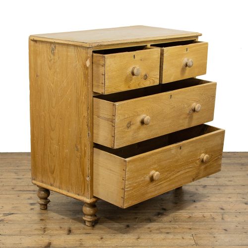 fig 3. Antique Stripped Pine Chest of Drawers