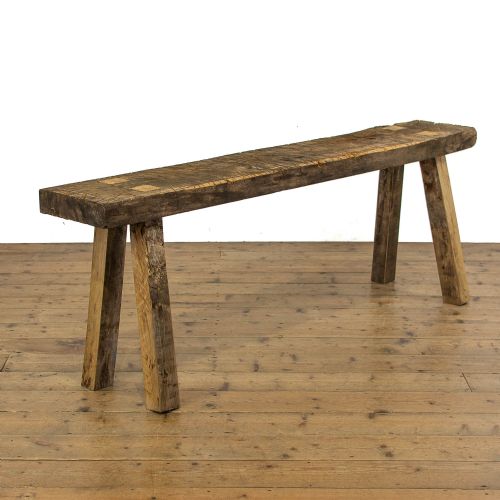 Antique Oak Pig Bench