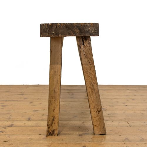 fig 5. Antique Oak Pig Bench