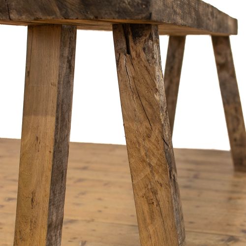 fig 6. Antique Oak Pig Bench