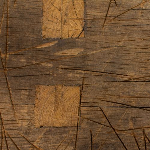 fig 8. Antique Oak Pig Bench