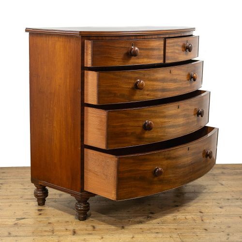 fig 3. Victorian Antique Mahogany Chest of Drawers