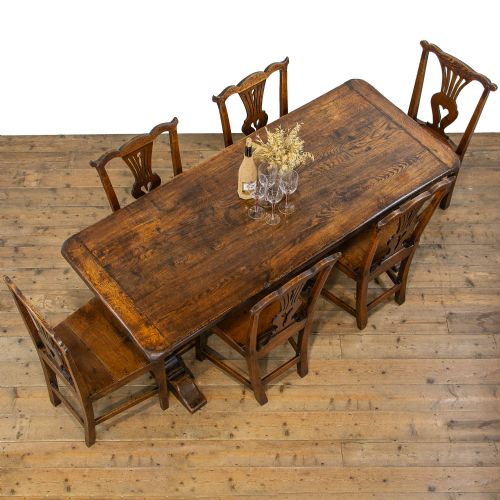 fig 1. Antique Oak Refectory Table