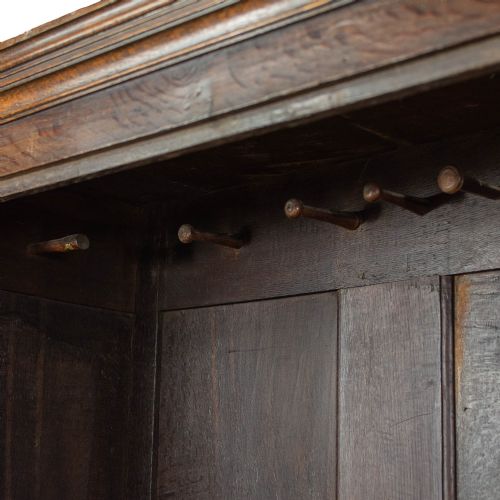 fig 2. Early 18th Century Antique Oak Vestment Cupboard