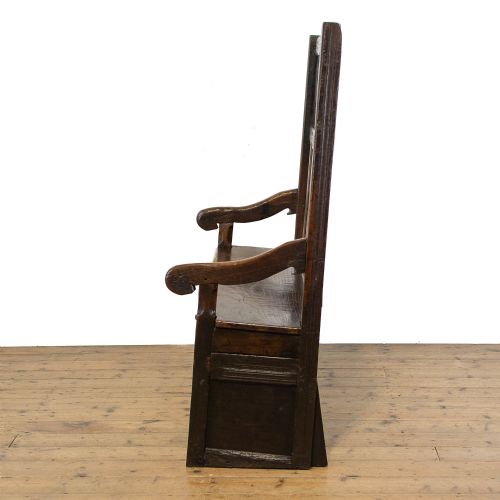 fig 3. 18th Century Antique Oak Settle