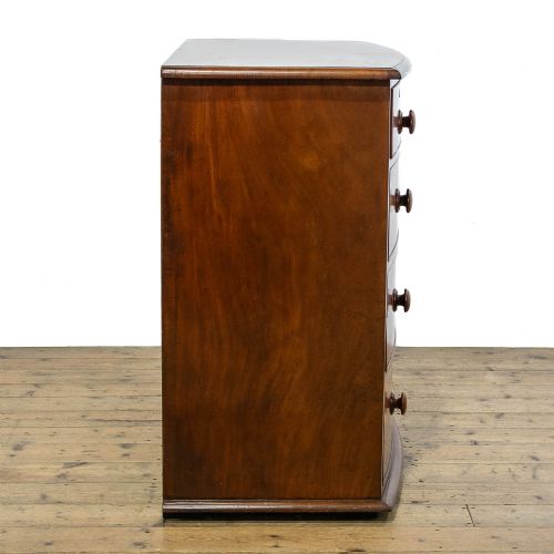 fig 3. Antique Mahogany Bow Front Chest of Drawers