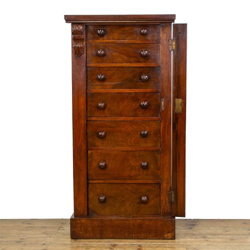 fig 1. Antique Mahogany Wellington Chest