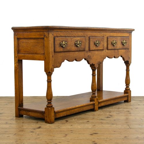 fig 1. Antique Oak Dresser Base