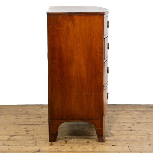 fig 3. Antique Mahogany Bow Front Chest of Drawers