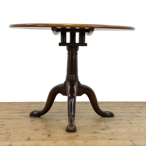 fig 2. Georgian Antique Mahogany Tilt Top Table