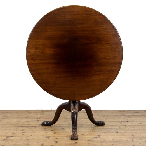 fig 3. Georgian Antique Mahogany Tilt Top Table