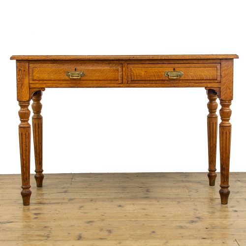 fig 1. Antique Oak Writing Table