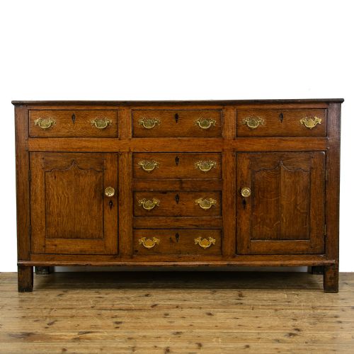 Antique Welsh Oak Dresser Base