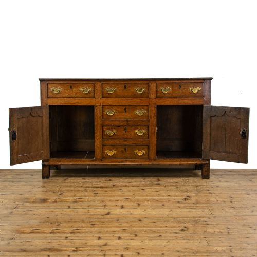 fig 1. Antique Welsh Oak Dresser Base