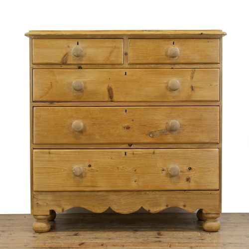 fig 1. Victorian Antique Pine Chest of Drawers