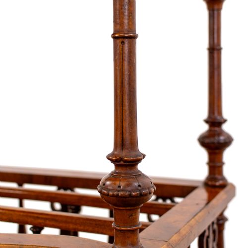 VICTORIAN WALNUT CANTERBURY WHATNOT - ADDITIONAL PHOTO 10