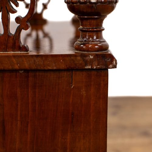 VICTORIAN WALNUT CANTERBURY WHATNOT - ADDITIONAL PHOTO 14