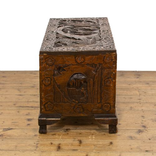 fig 2. Chinese Carved Camphor Wood Trunk