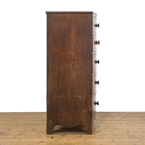 fig 2. Large Antique Mahogany Bow Front Chest of Drawers