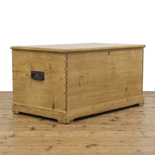 fig 1. Antique Pine Trunk or Blanket Box