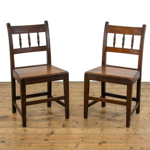 Pair of Welsh Oak Farmhouse Chairs