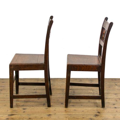 fig 3. Pair of Welsh Oak Farmhouse Chairs