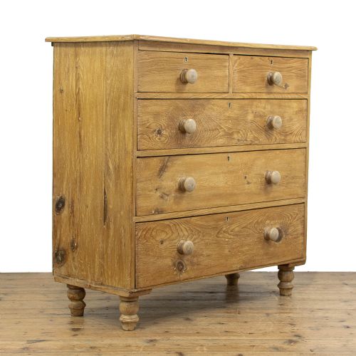 fig 1. Victorian Antique Pine Chest of Drawers