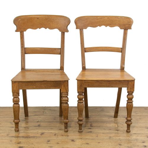 fig 1. Harlequin Set of Five Antique Oak Farmhouse Chairs